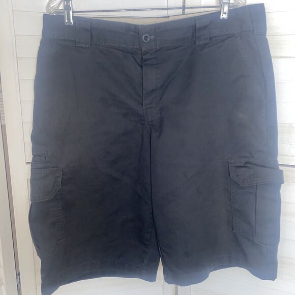Dickies Shorts Mens Gray Cargo Canvas Relaxed Fit Work Wear Cotton Sz 36 - Picture 1 of 9